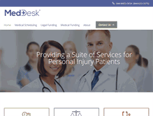 Tablet Screenshot of meddesk.com